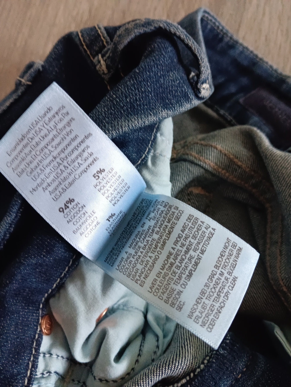 Mother Jeans The Looker Crop On The Edge Dark Wash Blue Jean Denim Pants Size 27 - Picture 4 of 6